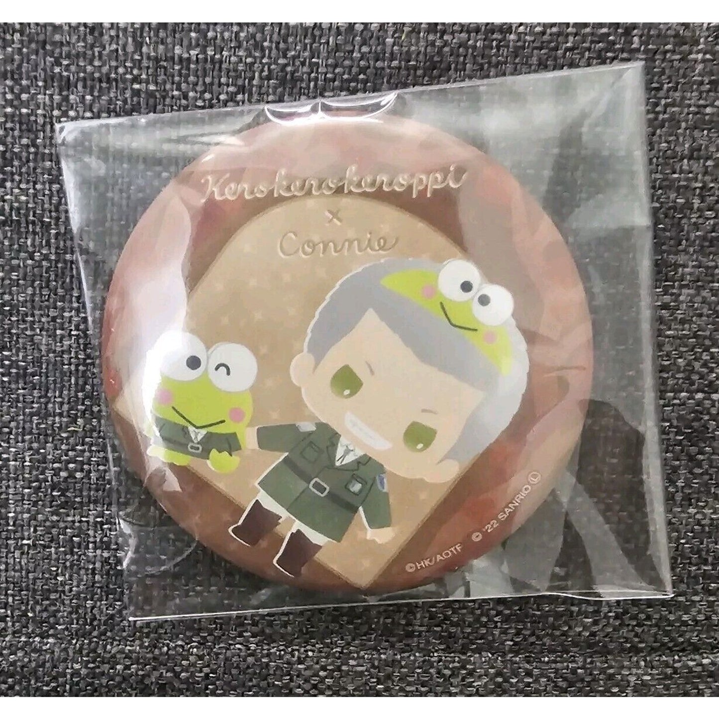 Attack On Titan X Sanrio Collab Connie Keroppi Can Badge Pin