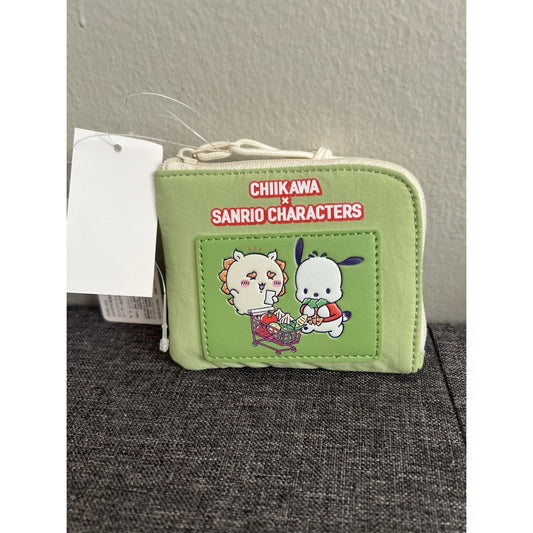 Chiikawa X Sanrio Compact Wallet Pochacco Shisa Marimo Craft