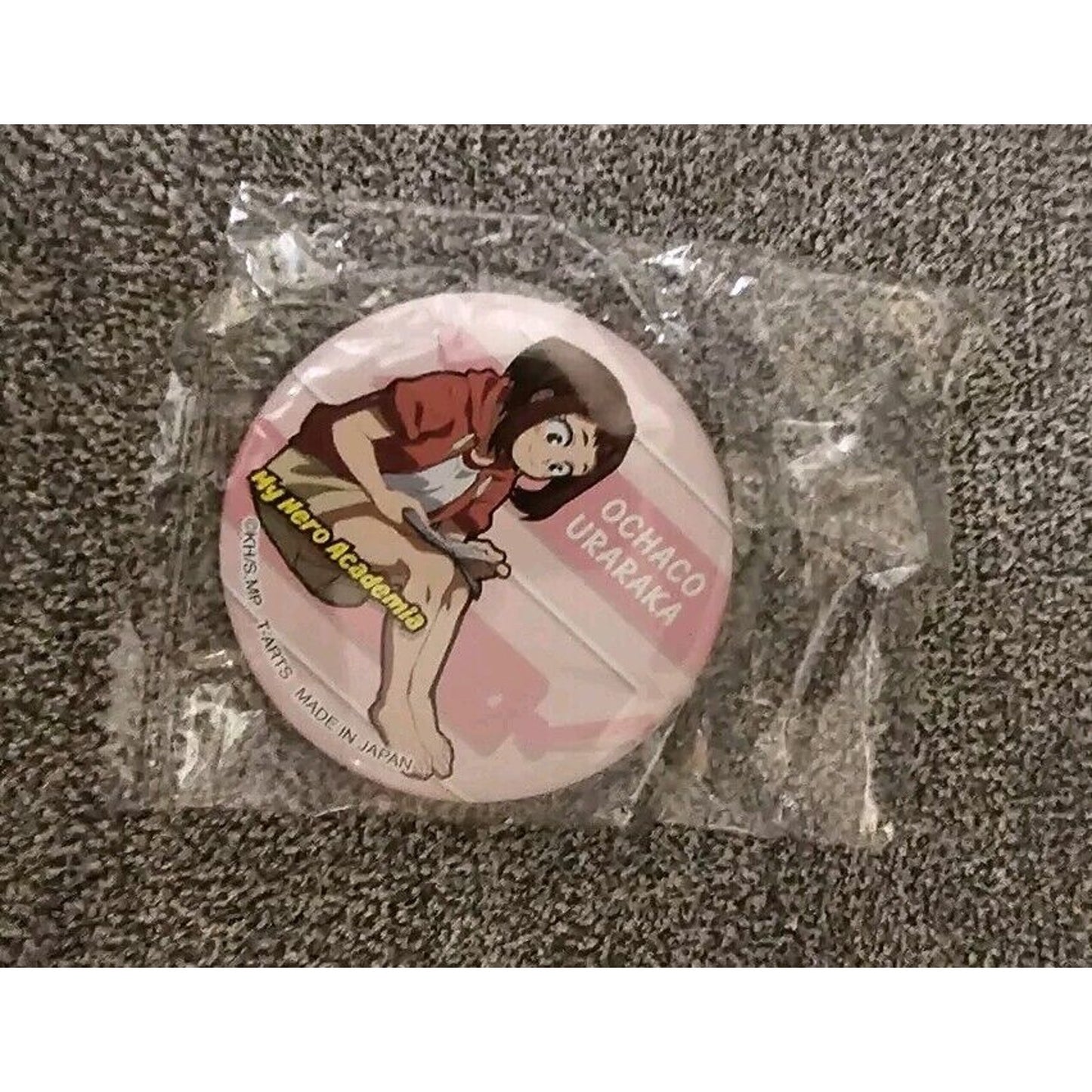 My Hero Academia Ochaco Uraraka Anime Can Badge Pin Takara Tomy Gashapon New