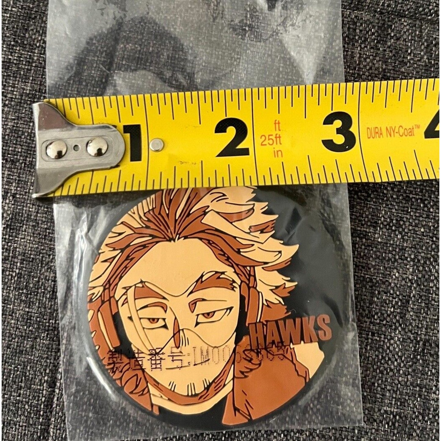 My Hero Academia Hawks Anime Rubber Charm Keychain