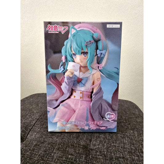 Hatsune Miku Love Sailor Purple Color Noodle Stopper Figure Brand New in Box