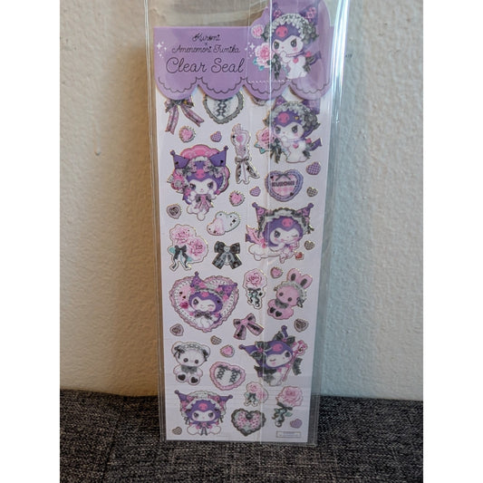 Sanrio Kuromi X Fumika Clear Seal Stickers