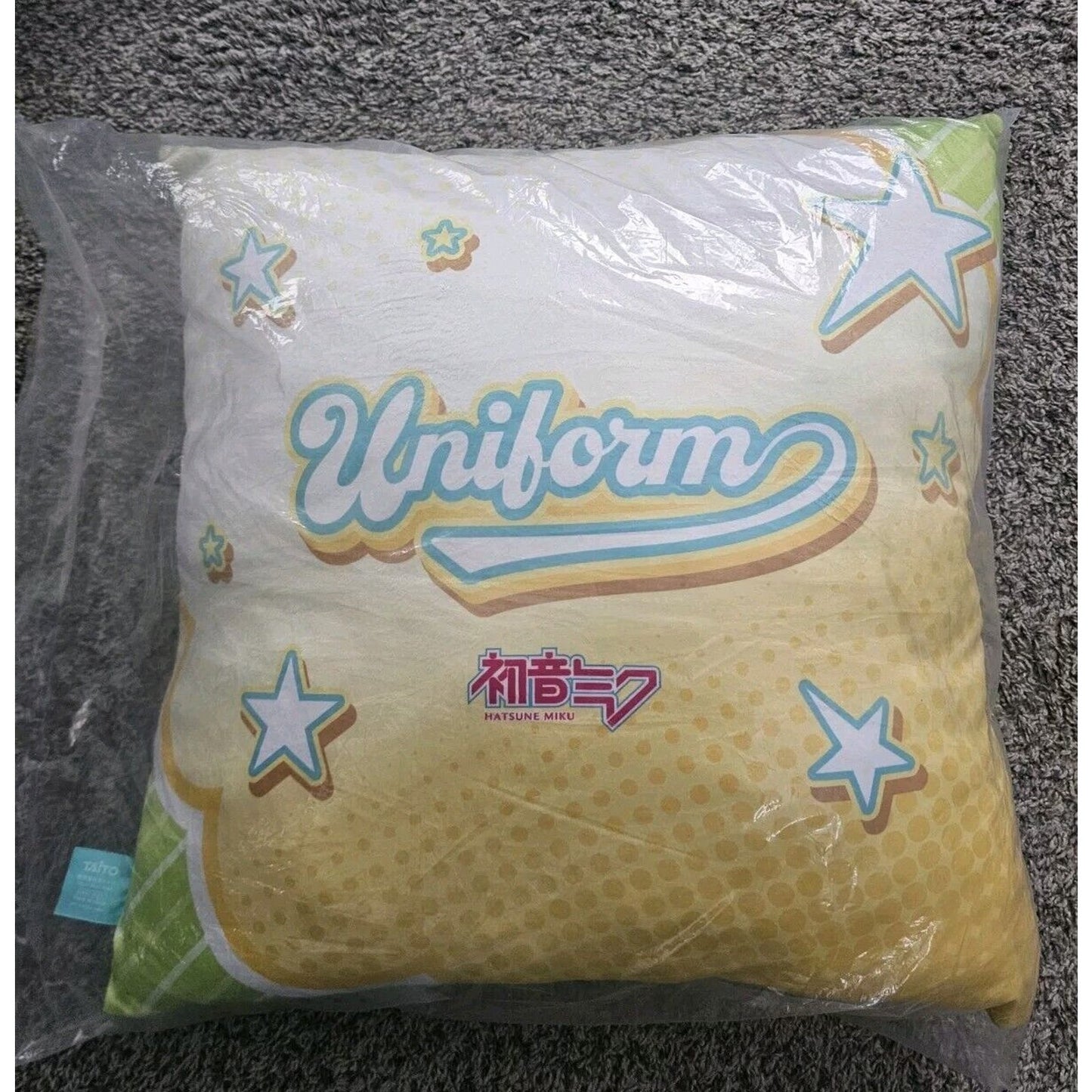 Hatsune Miku Fashion Uniform Large Square Cushion Pillow 55cm Taito Brand New