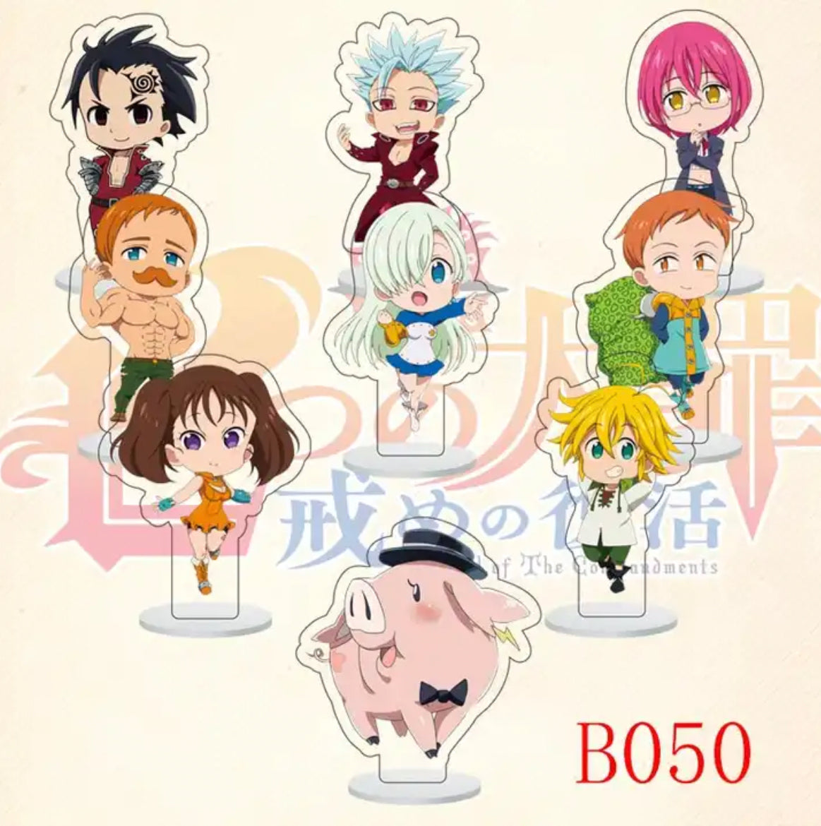 Seven Deadly Sins Mini Acrylic Stand Set