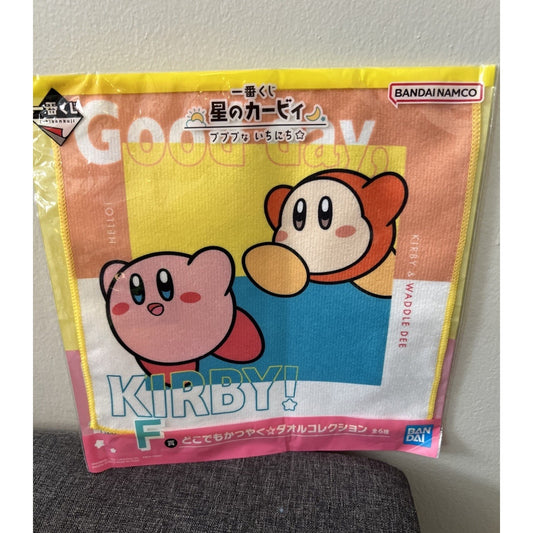 Kirby And Waddle Dee Kirby’s Dream Land Ichiban Kuji Dokodemo Kayaku Hand Towel