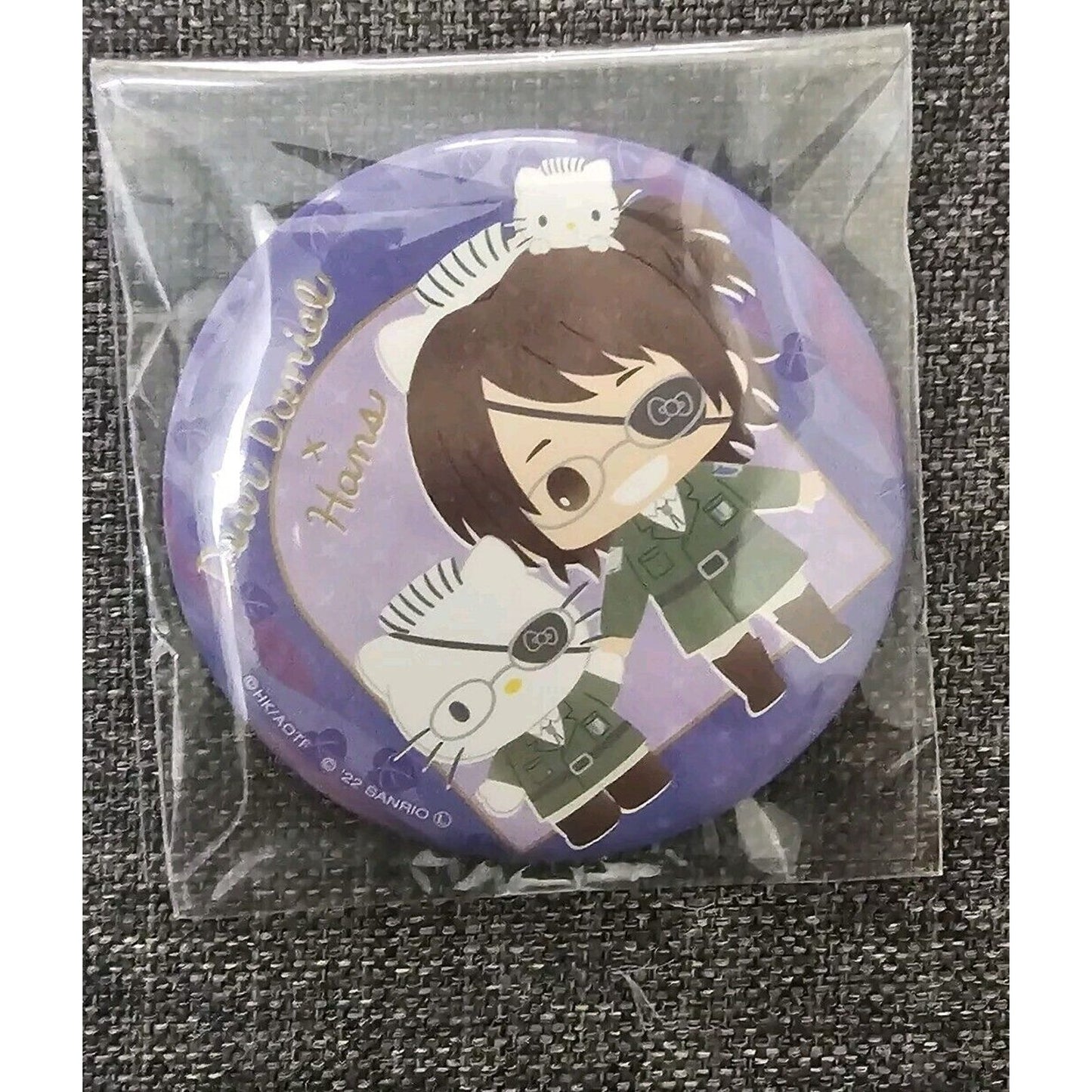 Attack On Titan X Sanrio Collab Hange Zoe Dear Daniel Anime Can Badge Pin