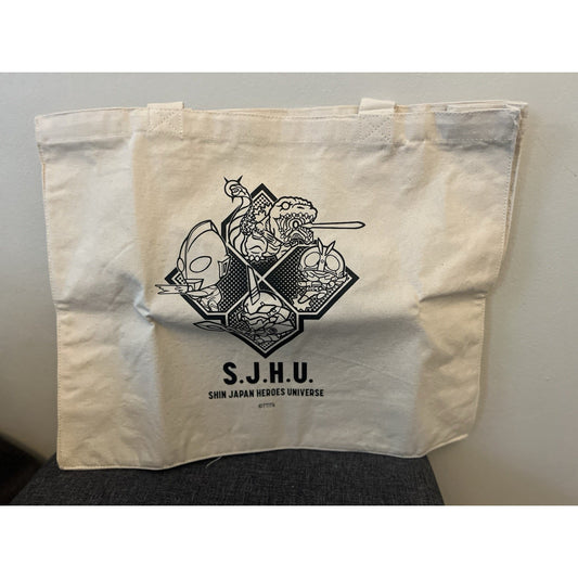 Shin Japan Heroes Universe Art Vignette Tote Bag Neon Genesis Evangelion Godzill
