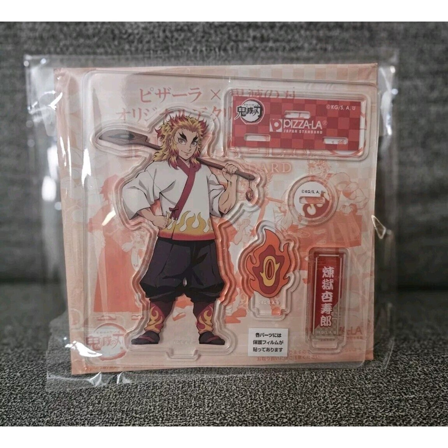 Demon Slayer X Pizza LA Collab Rengoku Acrylic Stand Anime Official Merch