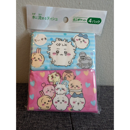 Chiikawa Hachiware Usagi 4 Piece Tissue Pack