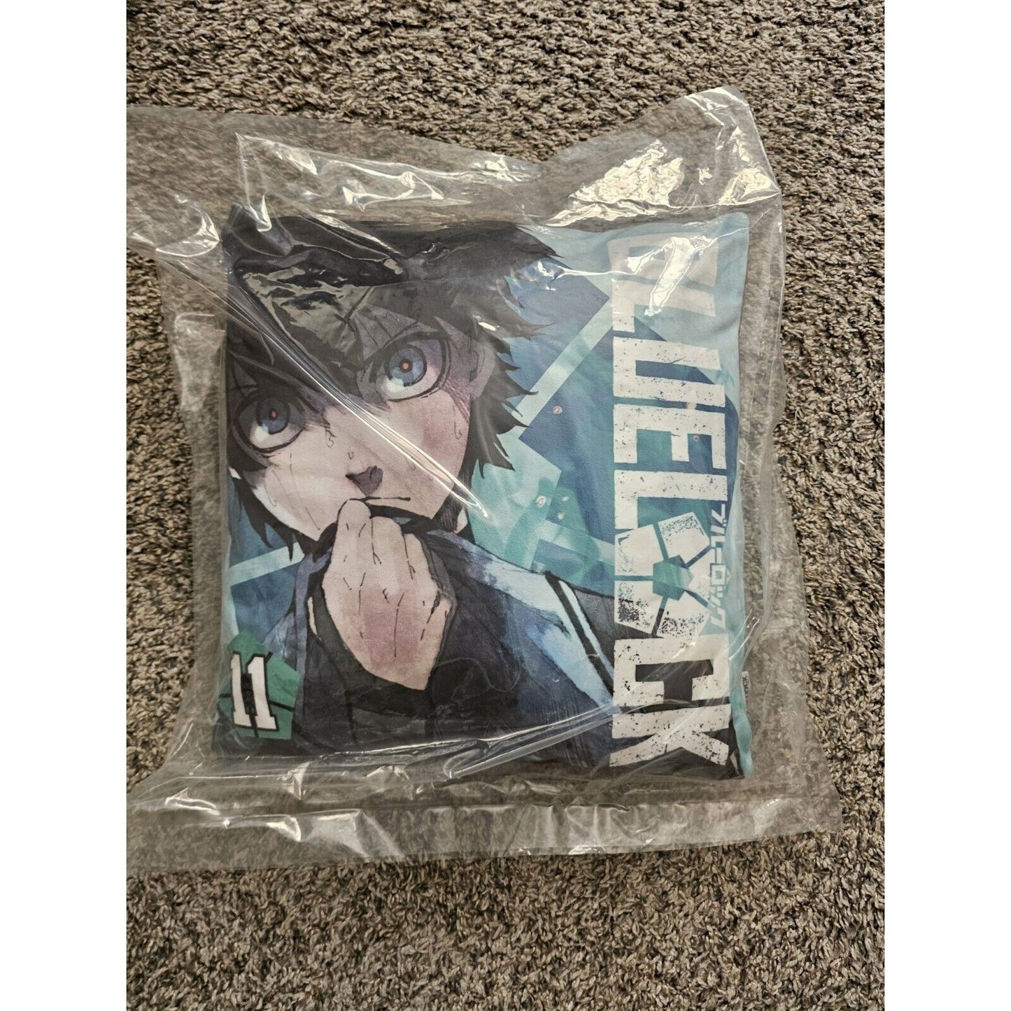 Blue Lock Yoichi Isagi Pillow Cushion 16X15 Bandai Brand New US Seller