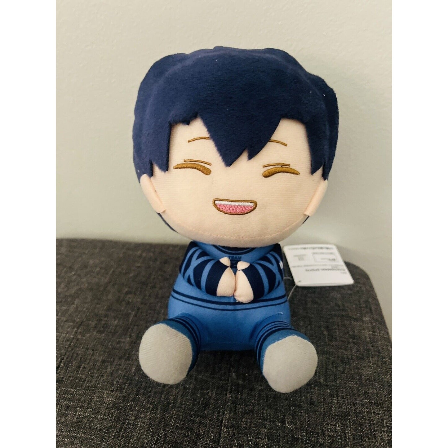 Blue Lock Yoichi Isagi Pofutto Sitting Plush Bandai BNWT US Seller