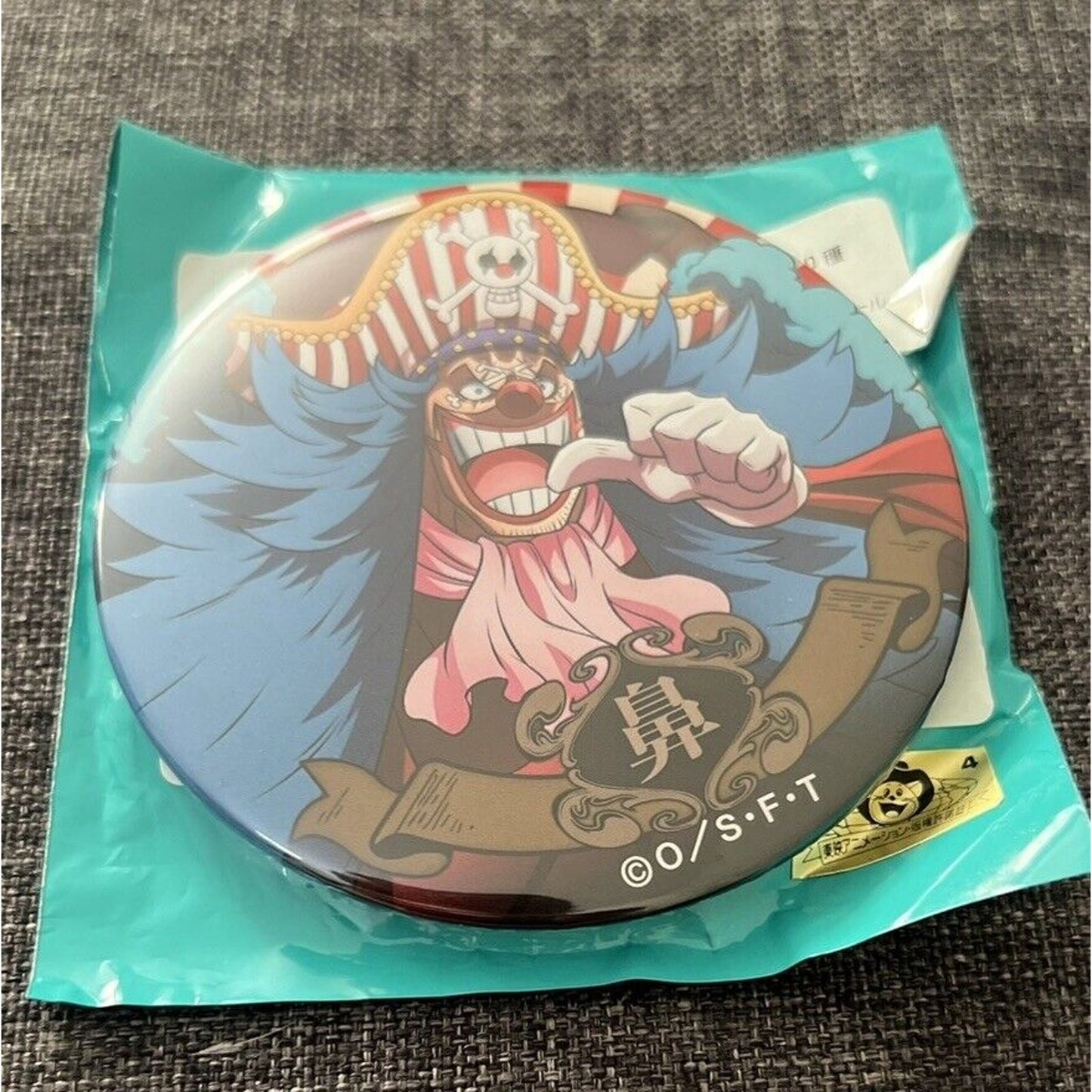 One Piece Buggy Egghead Can Badge Pin Open Box US Seller