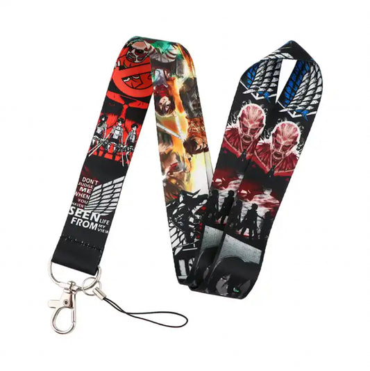 Attack On Titan Anime Lanyard Keychain