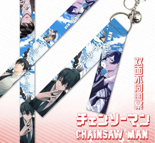 Chainsaw Man Aki Anime Lanyard Keychain