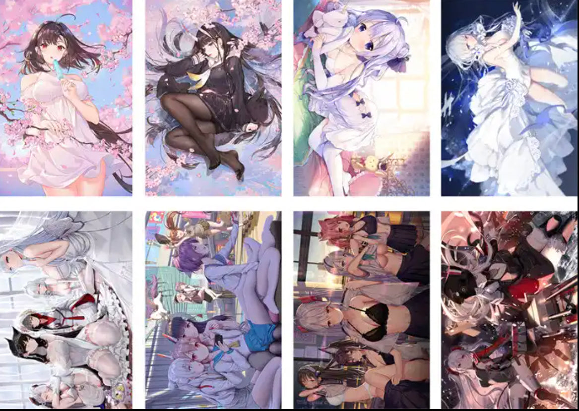 Azur Lane Anime 8 Piece Poster Set