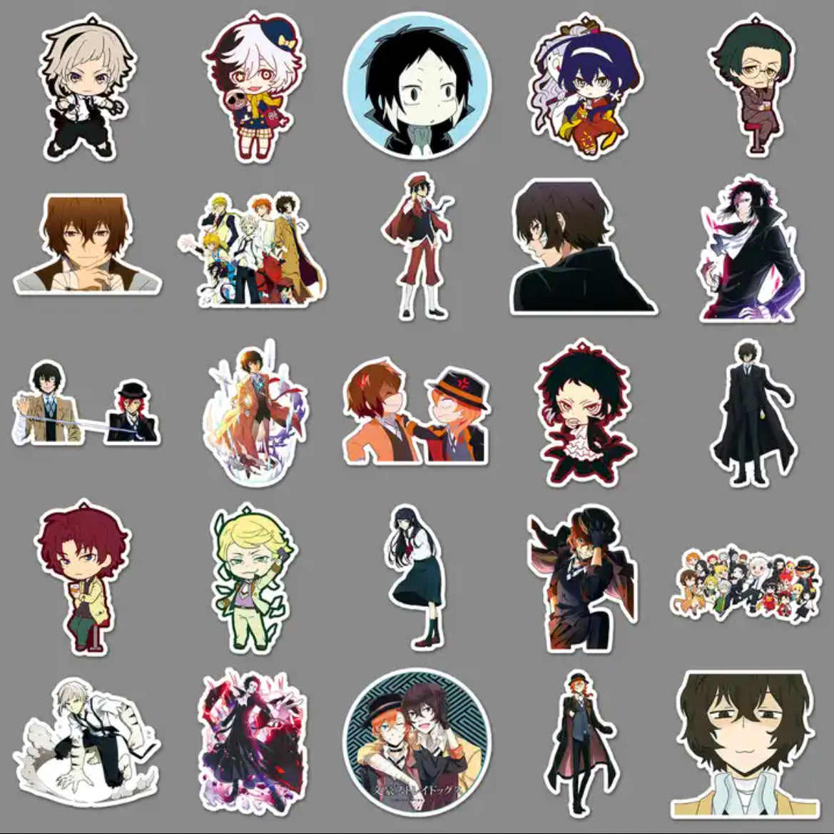 Bungo Stray Dogs Anime 50 Piece Sticker Set