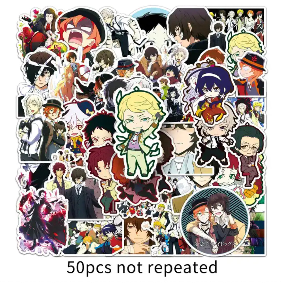 Bungo Stray Dogs Anime 50 Piece Sticker Set