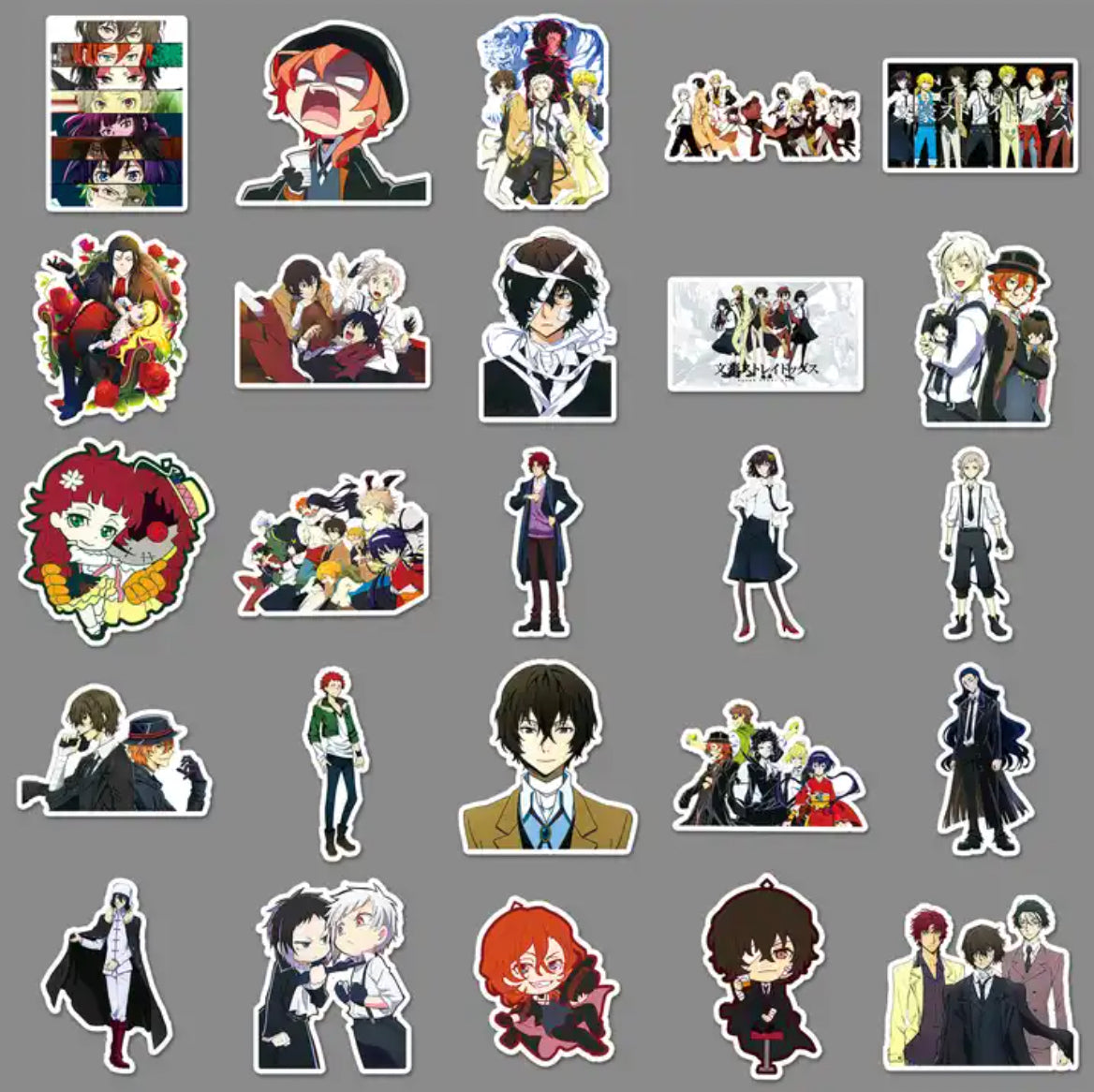 Bungo Stray Dogs Anime 50 Piece Sticker Set