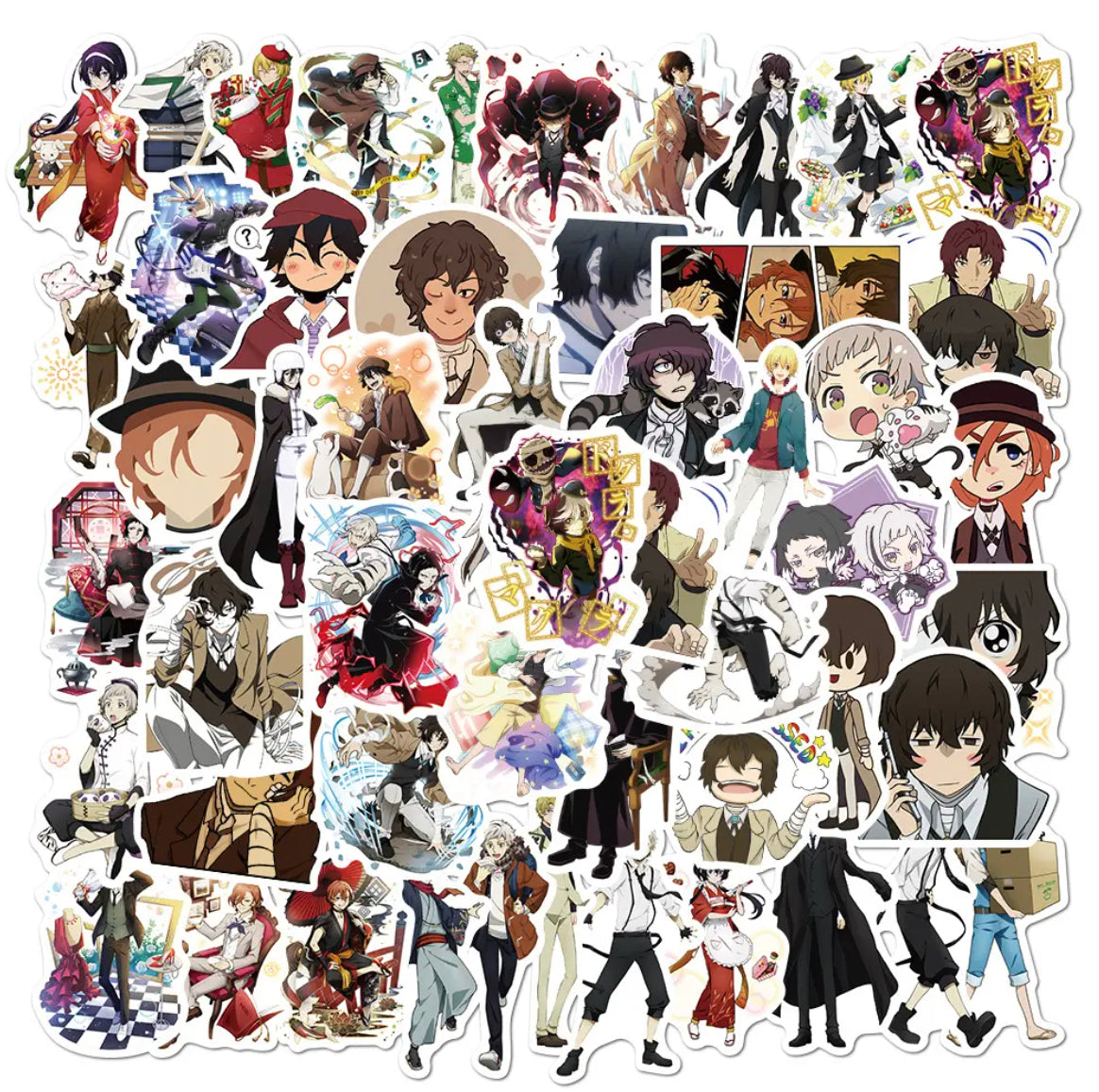 Bungo Stray Dog Anime 50 Piece Sticker Set