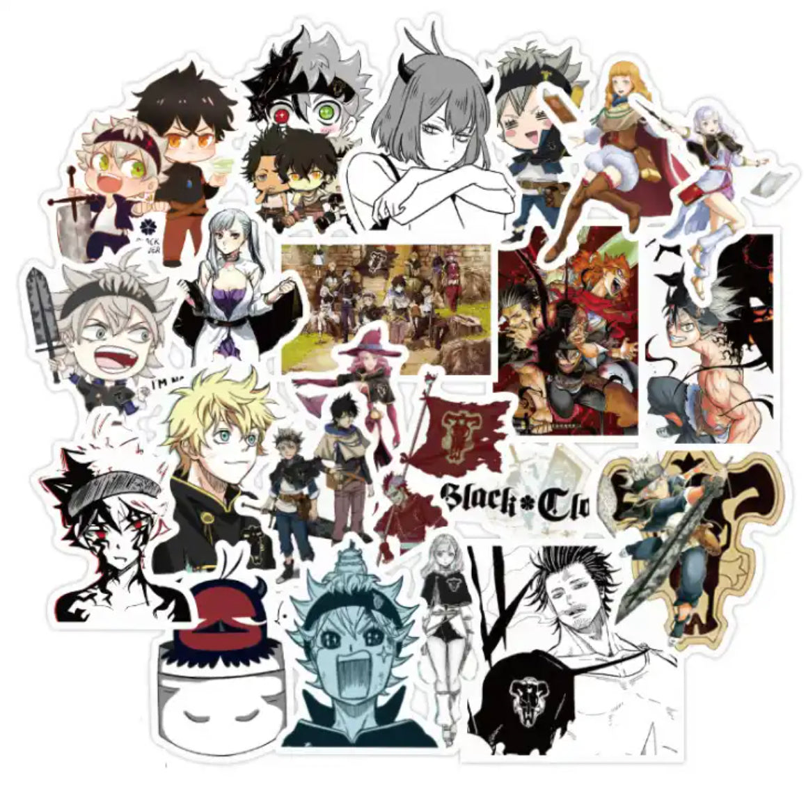 Black Clover Anime 50 Piece Sticker Set