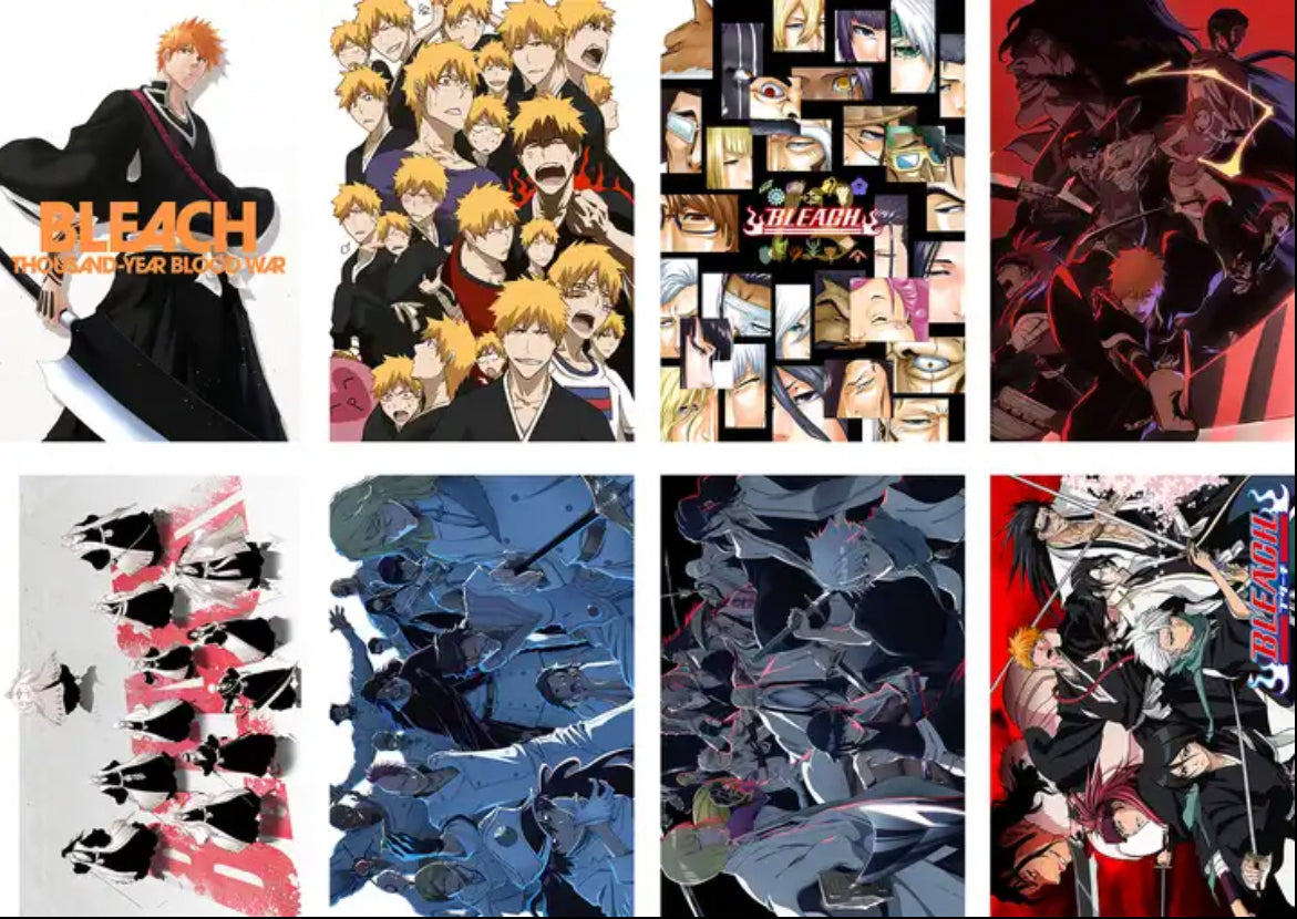 Bleach Anime 8 Piece Poster Set