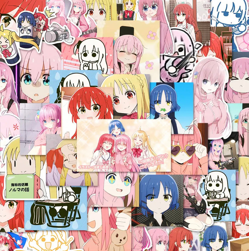 Bocchi The Rock Anime 50 Piece Sticker Set