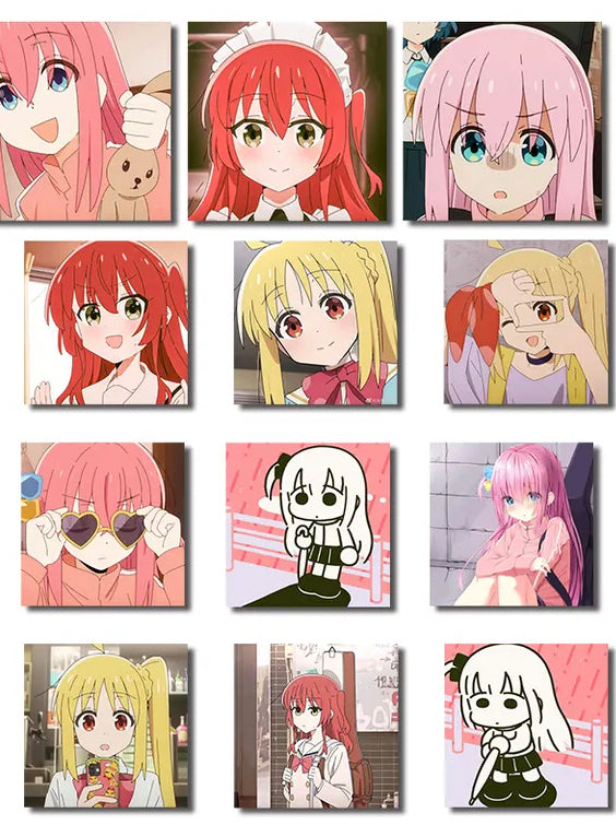 Bocchi The Rock Anime 50 Piece Sticker Set