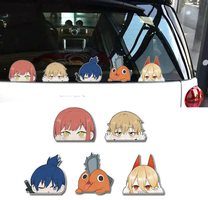 Chainsaw Man Power Anime Car Sticker