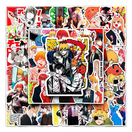 Chainsaw Man Anime 50 Piece Sticker Set