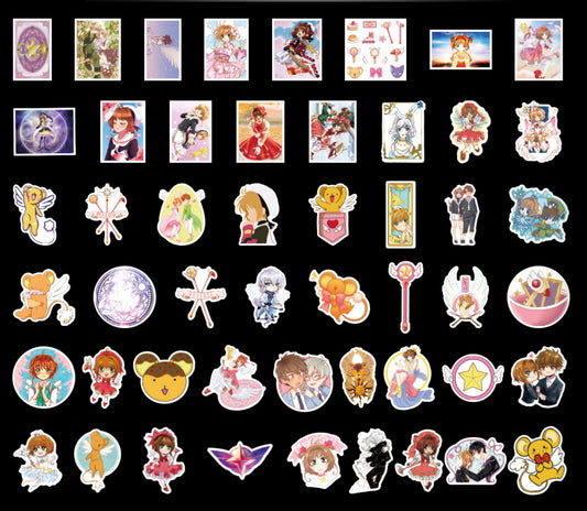 Cardcaptor Sakura Anime 50 Piece Sticker Set