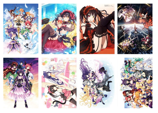 Date A Live Anime 8 Piece Poster Set