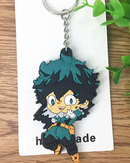 My Hero Academia Deku Rubber Charm Keychain