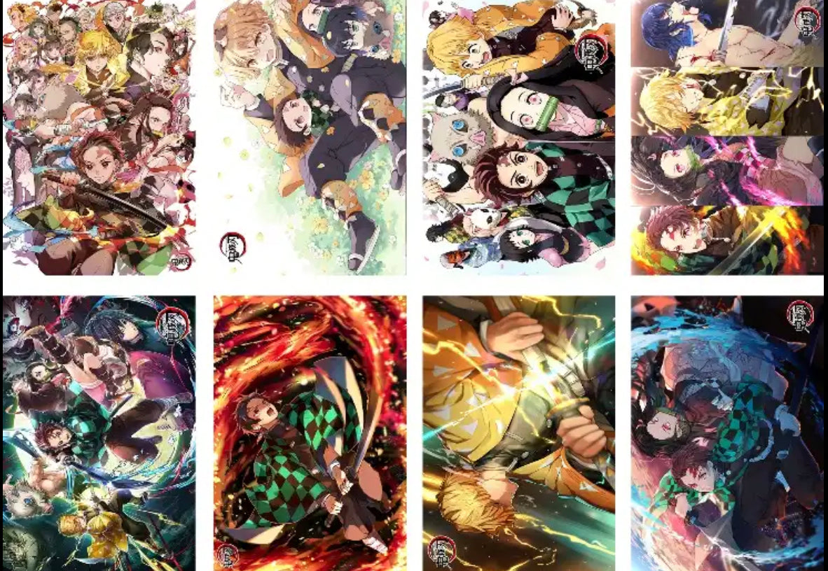 Demon Slayer Anime 8 Piece Poster Set