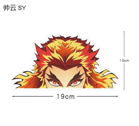 Demon Slayer Rengoku Anime Car Sticker Decal