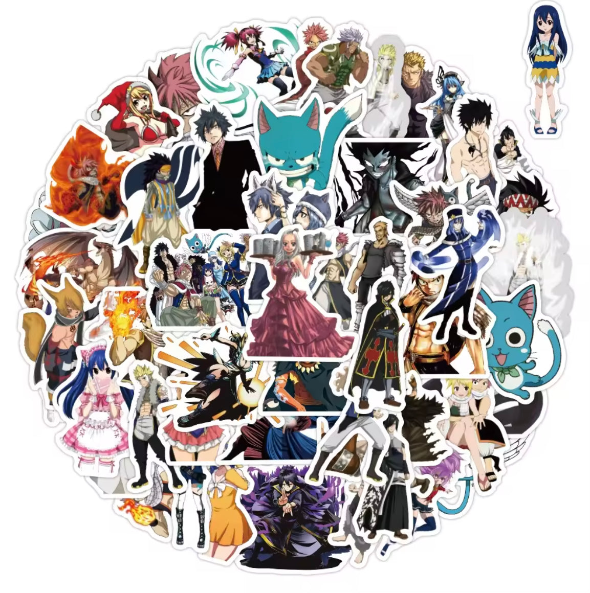 Fairy Tail Anime 50 Piece Sticker Set