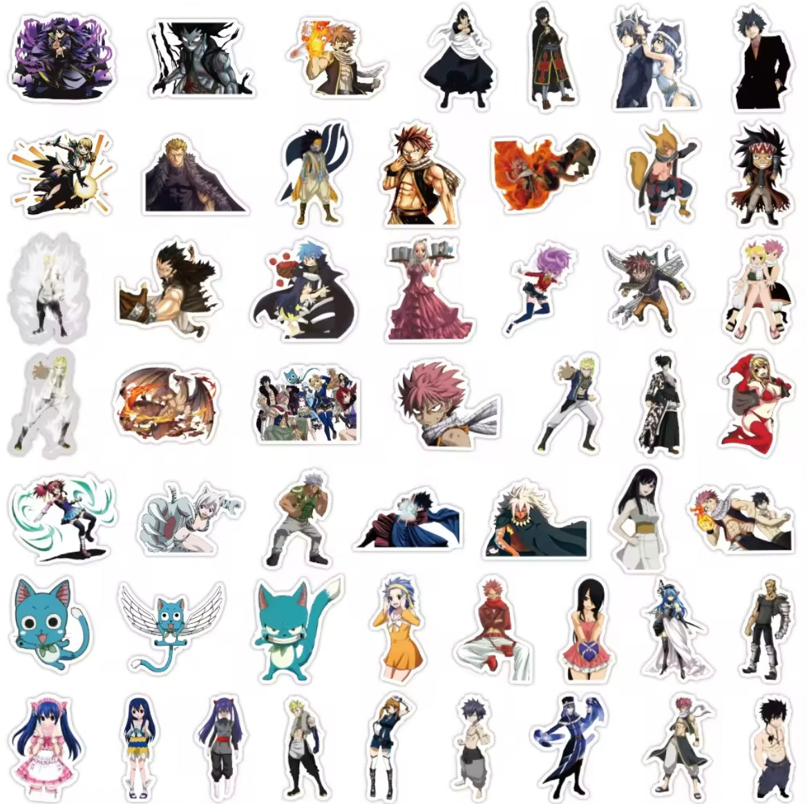 Fairy Tail Anime 50 Piece Sticker Set