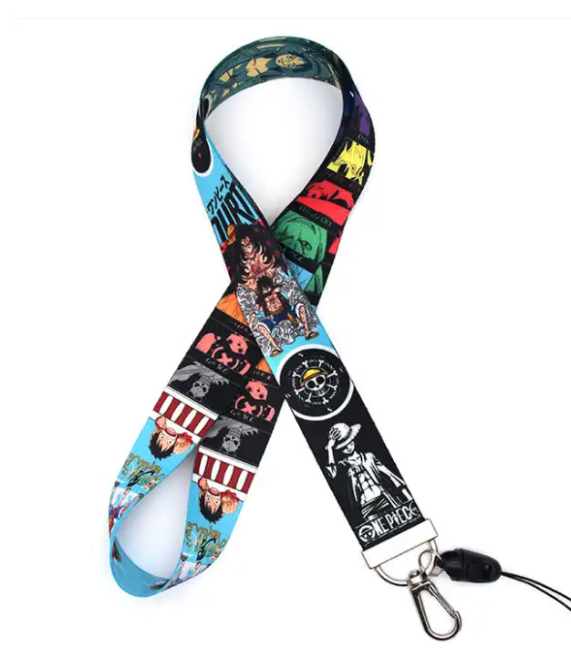 One Piece Anime Lanyard Keychain