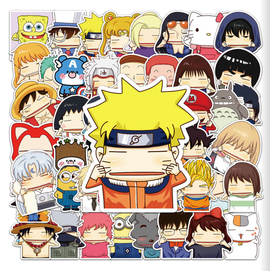 Funny Mixed Anime 40 Piece Sticker Set