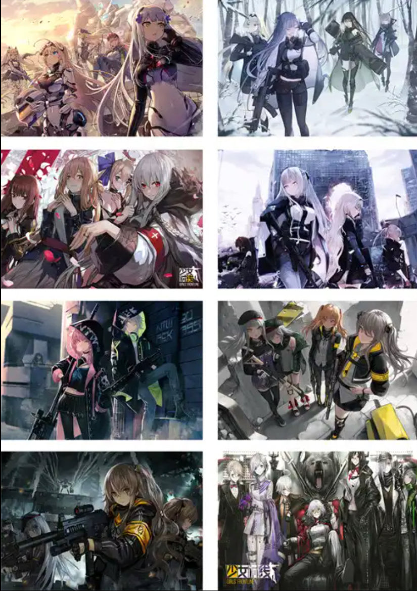 Girls Frontline Anime 8 Piece Poster Set