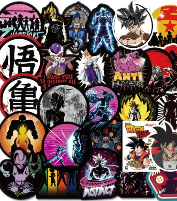 Dragonball Z 100 Piece Anime Sticker Set