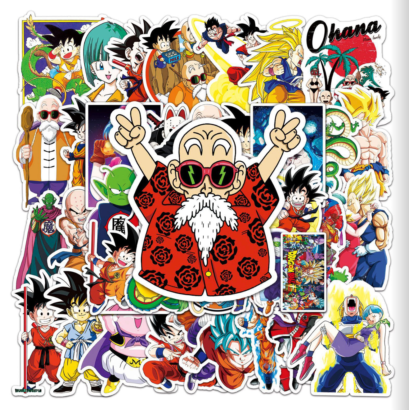 Dragonball Z Anime 50 Piece Sticker Set