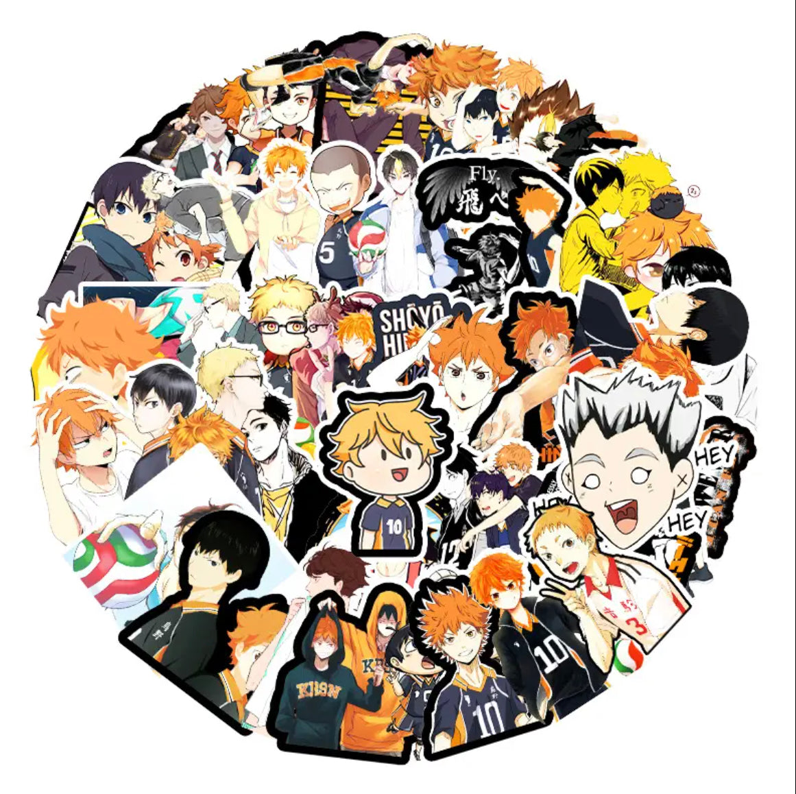 Haikyuu Anime 50 Piece Sticker Set