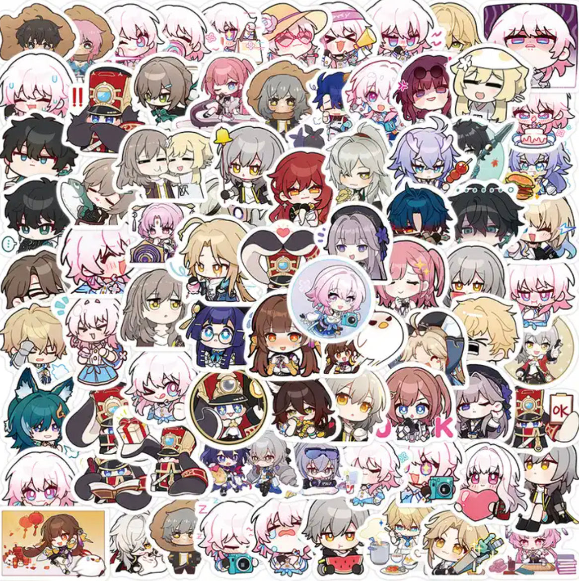 Honkai Star Rail Anime 75 Piece Sticker Set