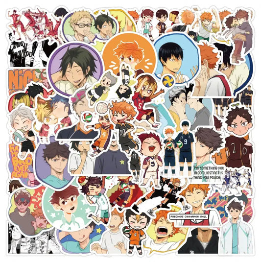 Haikyuu Anime 50 Piece Sticker Set