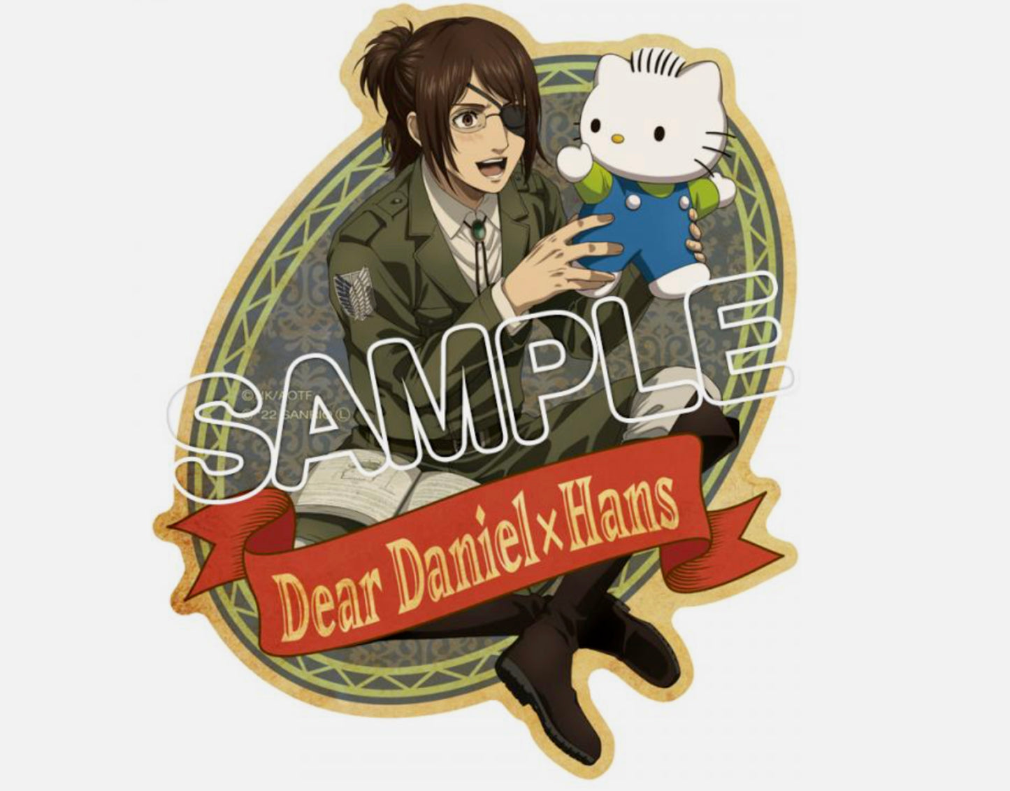 Attack On Titan x Sanrio Hange Zoë & Dear Daniel Travel Sticker