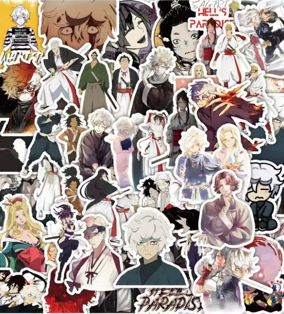 Hell's Paradise Anime 50 Piece Sticker Set