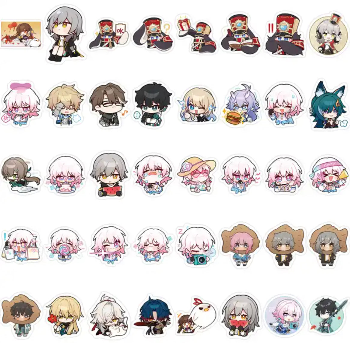 Honkai Star Rail Anime 75 Piece Sticker Set