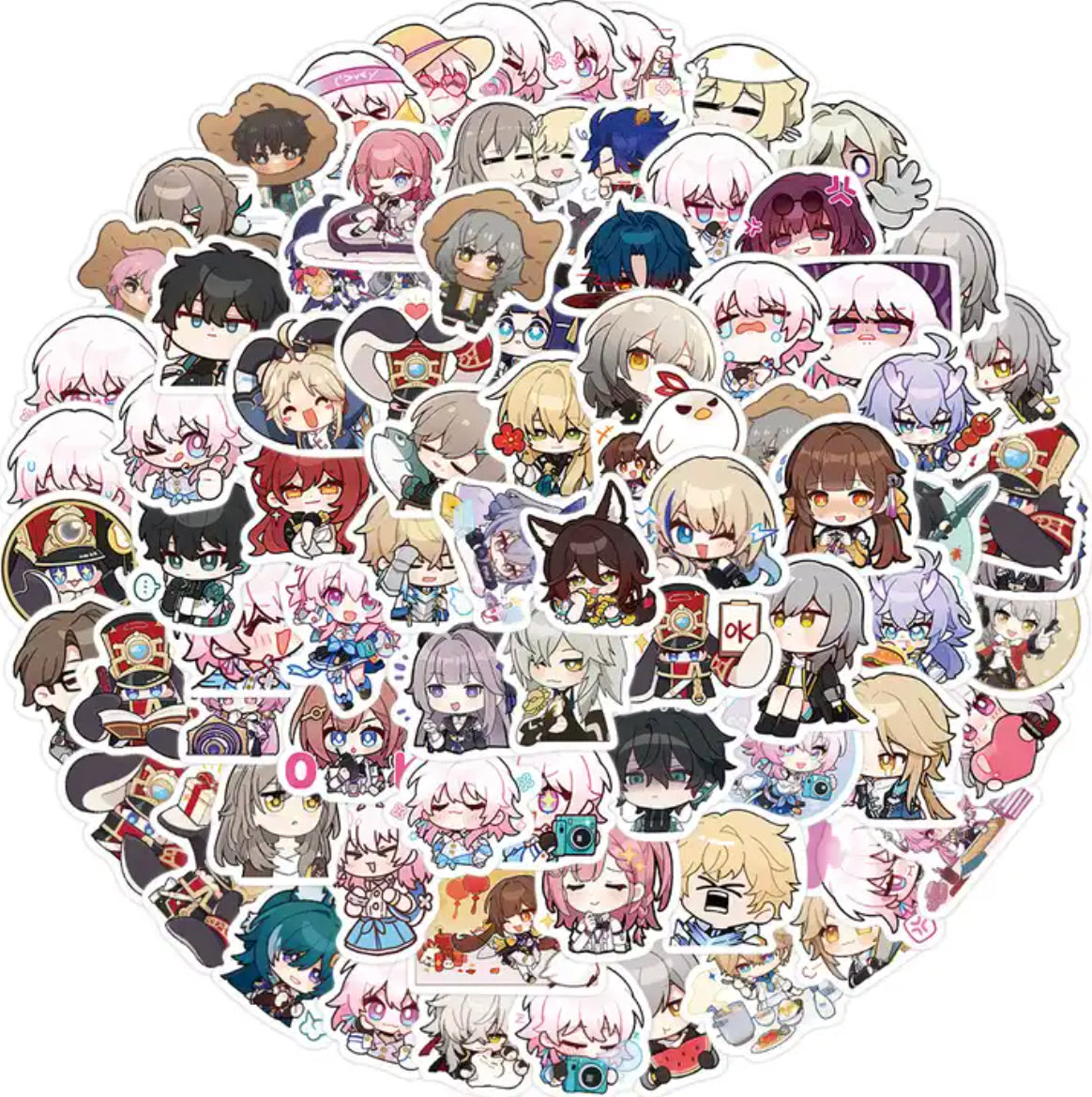 Honkai Star Rail Anime 75 Piece Sticker Set