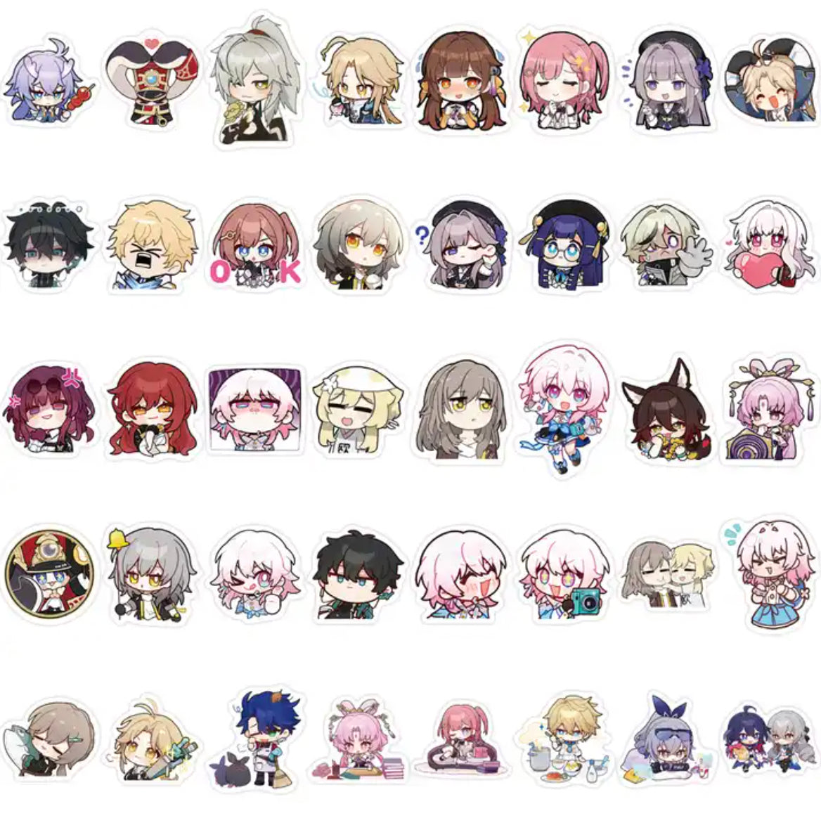 Honkai Star Rail Anime 75 Piece Sticker Set