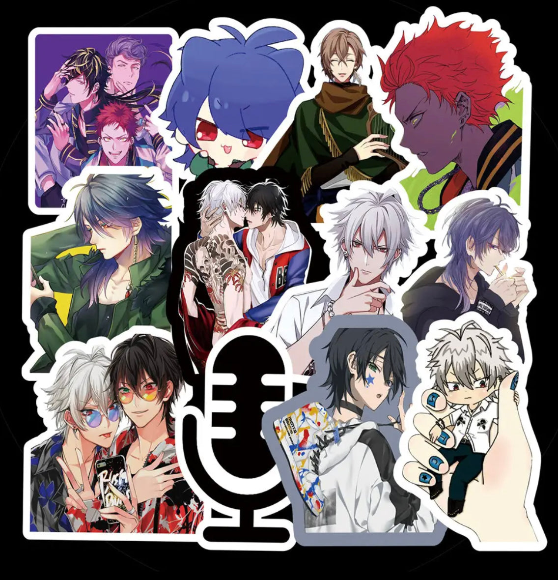 Hypnosis Mic Anime 50 Piece Sticker Set